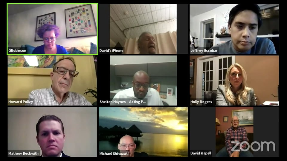 RIOC Special Board Meeting – November 9, 2020