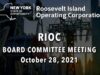 RIOC Board Committee Meeting – October 28, 2021
