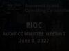 RIOC Audit Committee – June 8, 2022