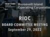 RIOC Board Meeting – 092922
