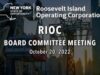 RIOC Board Committee Meeting – October 20, 2022