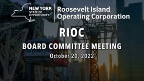 RIOC Board Committee Meeting – October 20, 2022