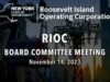 RIOC Board Meeting – November 14 2023
