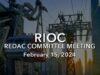 RIOC REDAC Committee Meeting – February 15, 2024