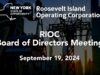 RIOC Board Meeting – September 19 2024
