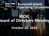 RIOC Board meeting – October 22, 2024
