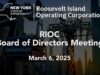 RIOC Board Meeting March 6 2025