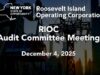 RIOC Audit Committee Meeting – December 4th 2025