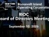 RIOC Board Committee Meeting – September 10, 2026